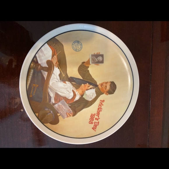 Norman Rockwell 8.5” W Mothers Day 1988 Plate - Picture 5 of 11